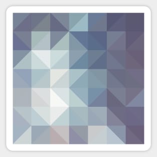 Squares or Triangles? Blue Edition Sticker